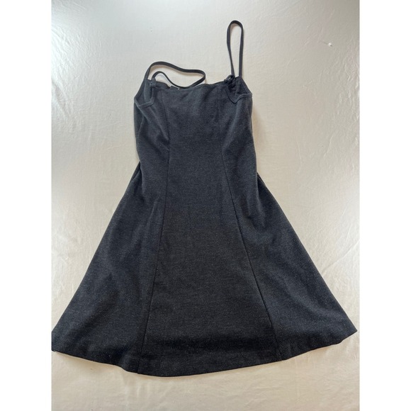 WESTON WEAR Charcoal Grey Ruched Bust Spaghetti Strap A Line Dress Size S - Picture 5 of 6